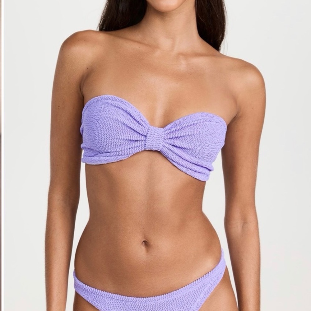 Hunza G Lilac Bandeau Bikini